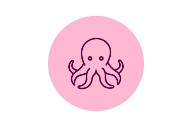 Ahtapot, vektör, piksel mükemmel, illüstratör dosyası