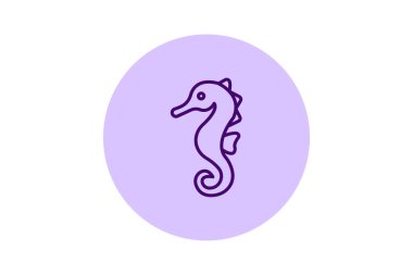 Deniz atı, vektör, piksel mükemmel, illüstratör dosyası