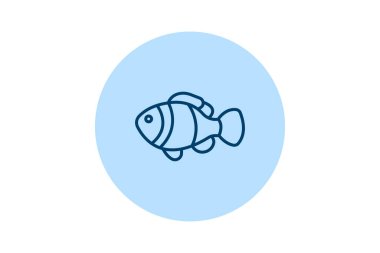 Palyaço balığı, vektör, piksel mükemmel, illüstratör dosyası