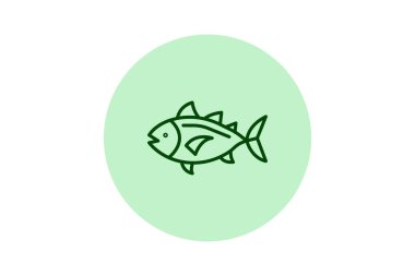 Ton balığı, vektör, piksel mükemmel, çizer dosyası