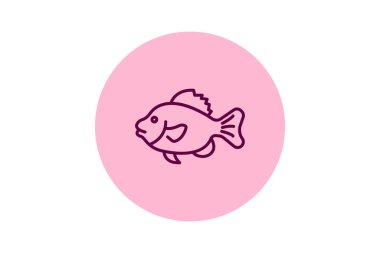 Kurbağa balığı, vektör, piksel mükemmel, illüstratör dosyası