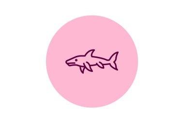 Cin Köpekbalığı, vektör, piksel mükemmel, illüstratör dosyası