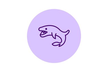 Cookiecutter Shark, vektör, piksel mükemmel, illüstratör dosyası