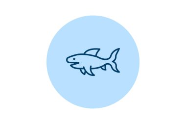 Fırfırlı Köpekbalığı, vektör, piksel mükemmel, illüstratör dosyası