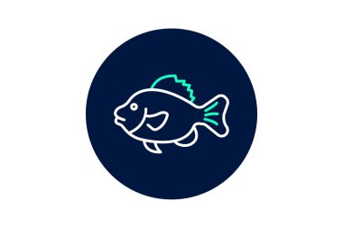 Kurbağa balığı, vektör, piksel mükemmel, illüstratör dosyası