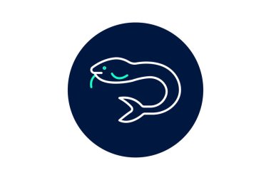 Hagfish, vektör, piksel mükemmel, illüstratör dosyası