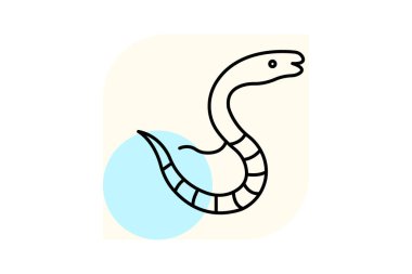 Deniz Yılanı, vektör, piksel mükemmel, illüstratör dosyası