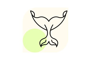 Balina Kuyruğu, vektör, piksel mükemmel, illüstratör dosyası