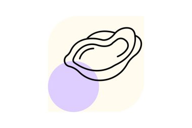 İstiridye, vektör, piksel mükemmel, illüstratör dosyası