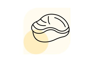 Midye, vektör, piksel mükemmel, illüstratör dosyası