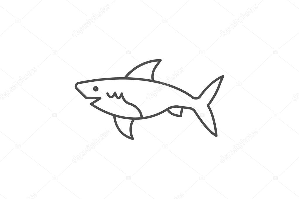Shark, vector, pixel perfect, illustrator file