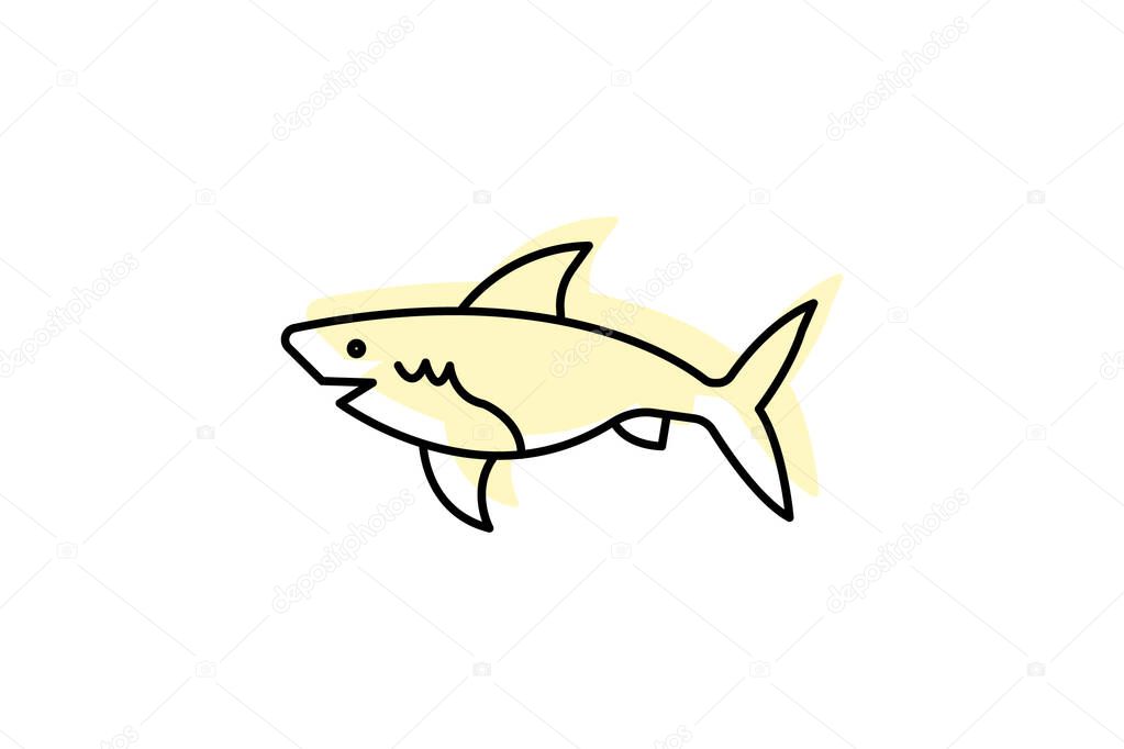 Shark, vector, pixel perfect, illustrator file