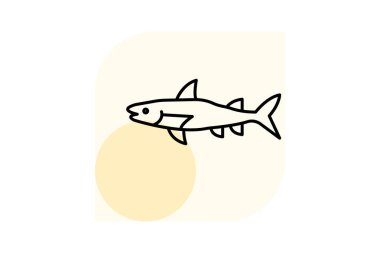 Barakuda, vektör, piksel mükemmel, illüstratör dosyası