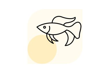 Betta Balığı, vektör, piksel mükemmel, illüstratör dosyası