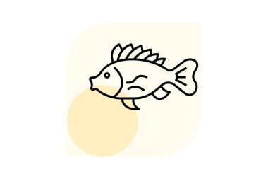 Akrep balığı, vektör, piksel mükemmel, illüstratör dosyası