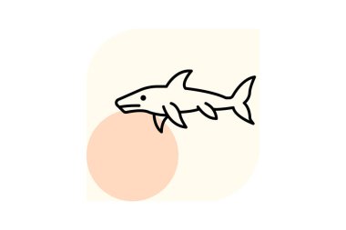 Cin Köpekbalığı, vektör, piksel mükemmel, illüstratör dosyası