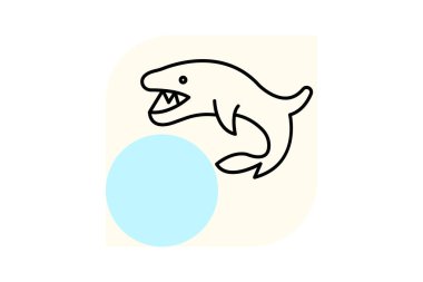 Cookiecutter Shark, vektör, piksel mükemmel, illüstratör dosyası