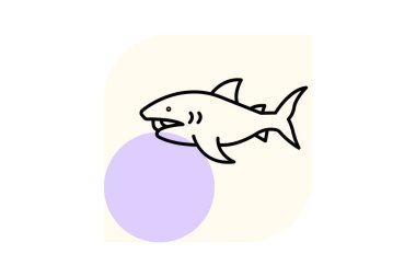 Megamouth Shark, vektör, piksel mükemmel, illüstratör dosyası