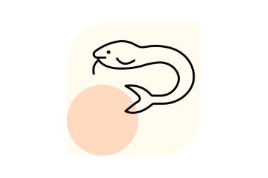 Hagfish, vektör, piksel mükemmel, illüstratör dosyası