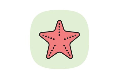 Denizyıldızı, vektör, piksel mükemmel, illüstratör dosyası