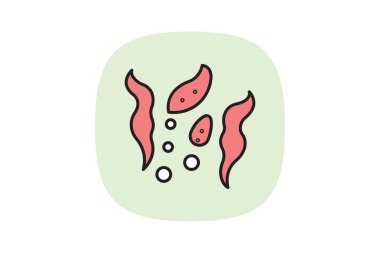 Yosun, vektör, piksel mükemmel, illüstratör dosyası