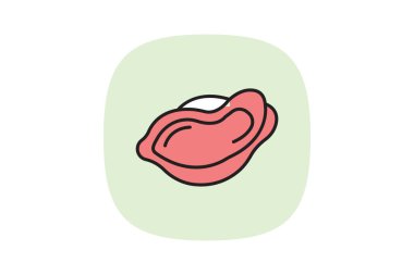 İstiridye, vektör, piksel mükemmel, illüstratör dosyası