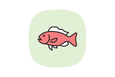 Grouper, vektör, piksel mükemmel, illüstratör dosyası