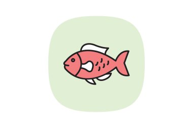 Papağan balığı, vektör, piksel mükemmel, illüstratör dosyası