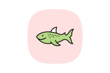 Balina Köpekbalığı, vektör, piksel mükemmel, illüstratör dosyası