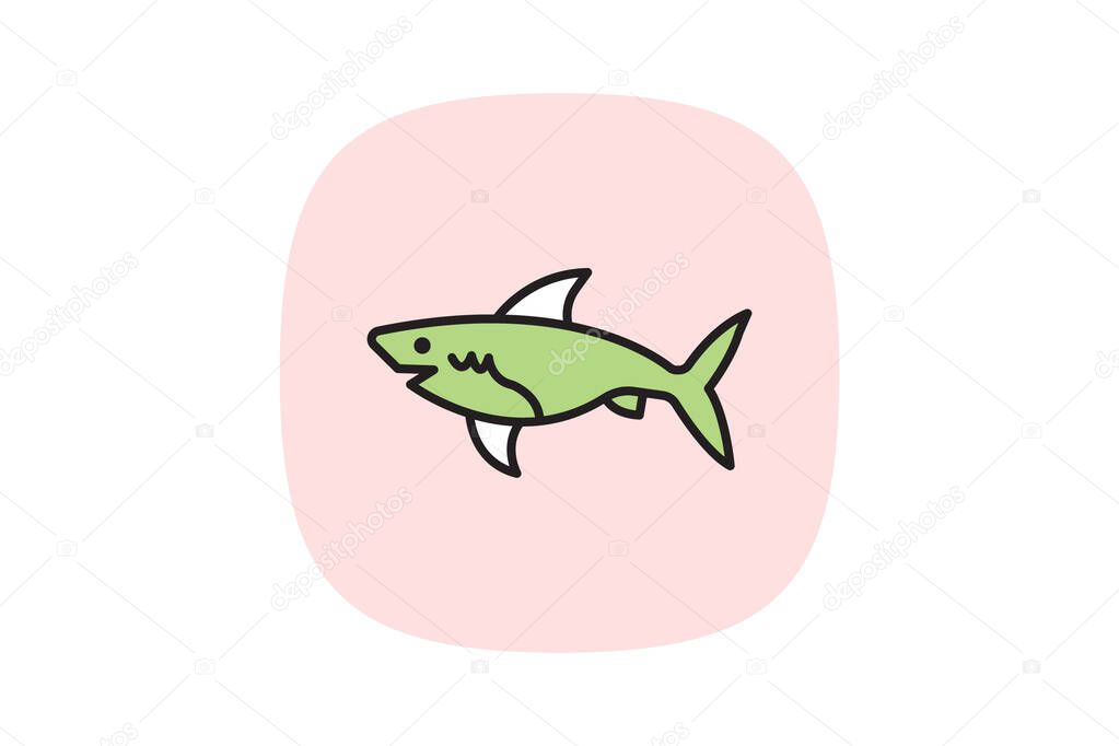 Shark, vector, pixel perfect, illustrator file