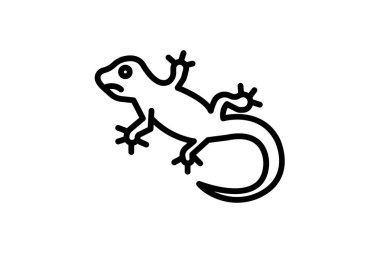 Armalı Gecko, vektör, piksel mükemmel, illüstratör dosyası