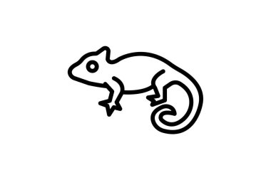 Bukalemun, vektör, piksel mükemmel, çizer dosyası