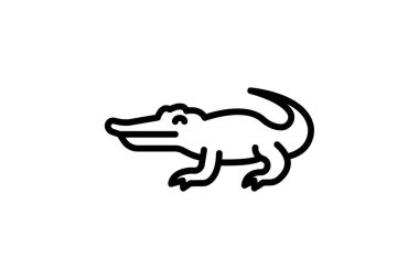 Timsah, vektör, piksel mükemmel, illüstratör dosyası