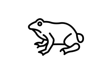 Kurbağa, vektör, piksel mükemmel, illüstratör dosyası