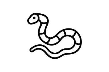 Süt Yılan, vektör, piksel mükemmel, illüstratör dosyası