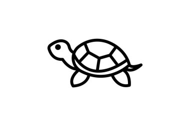 Boyalı Kaplumbağa, vektör, piksel mükemmel, illüstratör dosyası