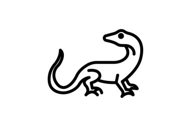 Basilisk Kertenkele, vektör, piksel mükemmel, illüstratör dosyası