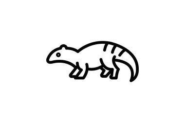 Armadillo Kertenkele, vektör, piksel mükemmel, illüstratör dosyası