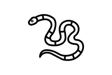 Mercan Yılanı, vektör, piksel mükemmel, illüstratör dosyası