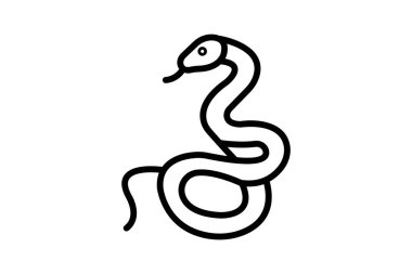 Çıngıraklı yılan, vektör, piksel mükemmel, illüstratör dosyası
