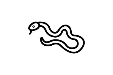 Kirpik Viper, vektör, piksel mükemmel, illüstratör dosyası