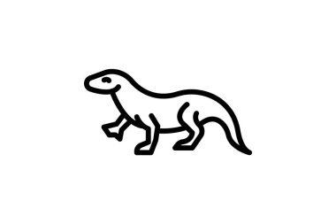 Komodo Ejderhası, vektör, piksel mükemmel, illüstratör dosyası