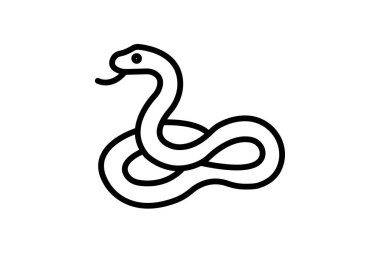 Pürüzsüz Yeşil Yılan, vektör, piksel mükemmel, illüstratör dosyası