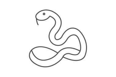 Mısır Yılanı, vektör, piksel mükemmel, illüstratör dosyası