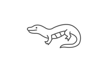 Mavi Dilli Skink, vektör, piksel mükemmel, illüstratör dosyası