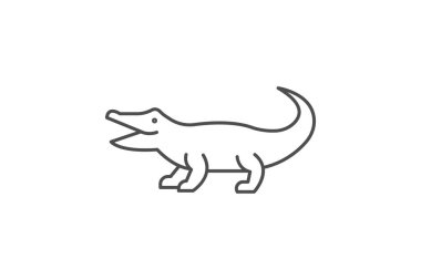 Timsah, vektör, piksel mükemmel, illüstratör dosyası