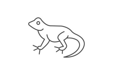 Fırfırlı Kertenkele, vektör, piksel mükemmel, illüstratör dosyası