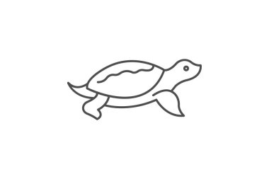 Yumuşak kabuklu kaplumbağa, vektör, piksel mükemmel, illüstratör dosyası