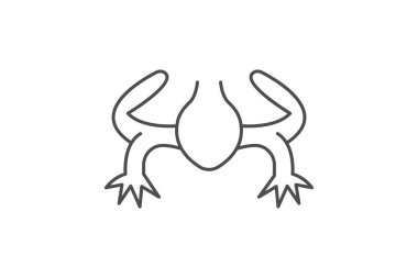 Pençeli Kurbağa, vektör, piksel mükemmel, illüstratör dosyası