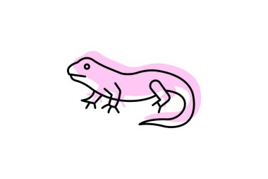 Yeşil iguana, vektör, piksel mükemmel, illüstratör dosyası
